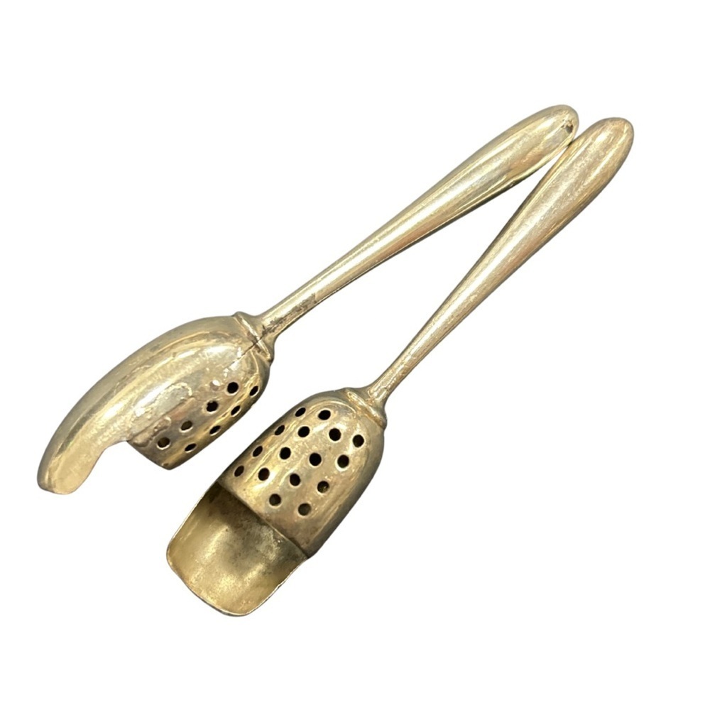 Rare: Silver Blackinton&Co Silver Barrel Sugar Sifter Spoon Set